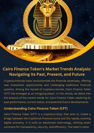 Cairo Finance Token's Market Trends: Navigating Its Past, Present, and Future
