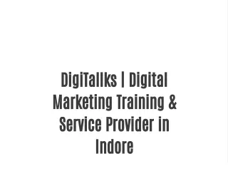 digitallks digital marketing training service