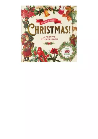 Kindle online PDF Merry and Bright Christmas A Festive Sticker Book over 500 holiday stickers for ipad