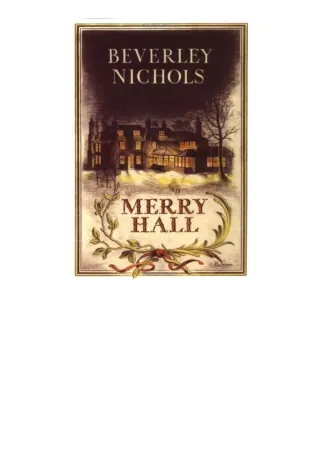 Download Merry Hall Beverley Nichols Trilogy Book 1 for android