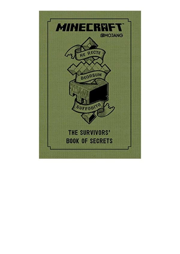 Download Minecraft The Survivors Book of Secrets An Official Mojang Book unlimited