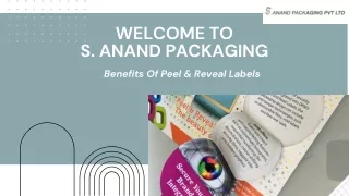 Benefits Of Peel & Reveal Labels
