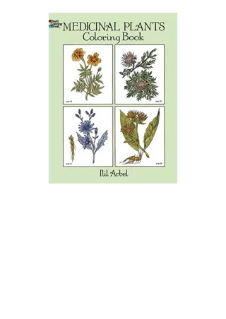 Download PDF Medicinal Plants Coloring Book Dover Nature Coloring Book unlimited