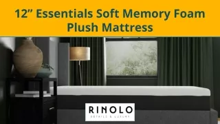 12” Essentials Soft Memory Foam Plush Mattress