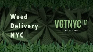 Best service for  weed delivery NYC by VGTNYC