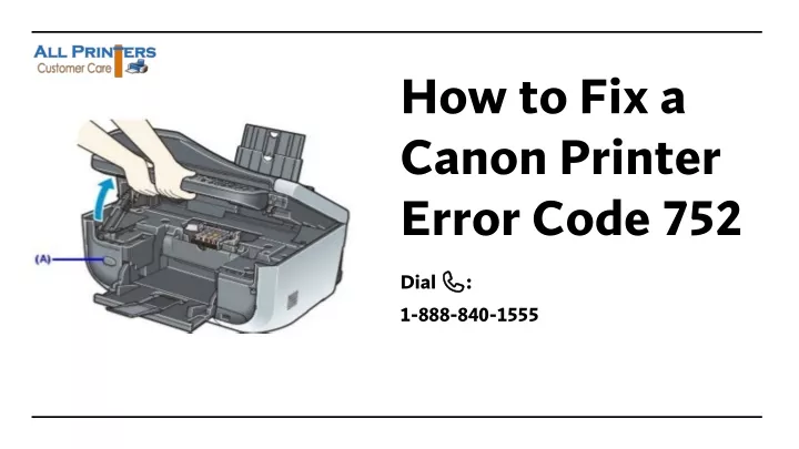 Ppt How To Fix A Canon Printer Error Code Powerpoint Presentation Id