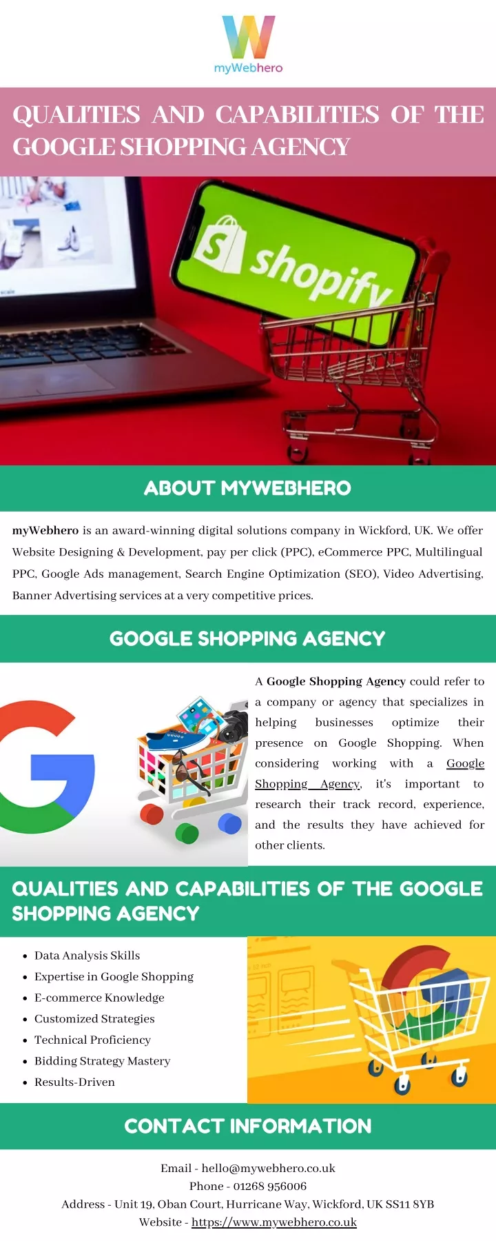 qualities and capabilities of the google shopping