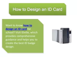 How to Design an ID Card