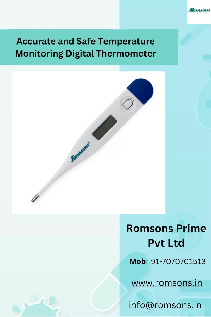 accurate and safe temperature monitoring digital