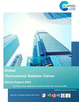 Global Thermostatic Radiator Valves Market Report 2023 - Cognitive Market Research