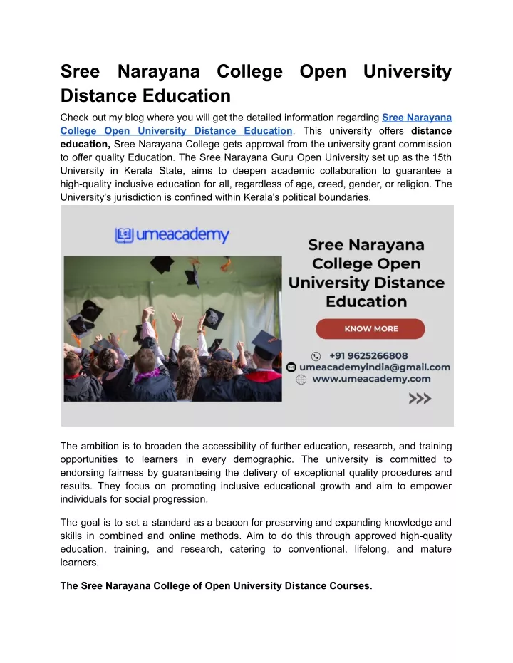 sree distance education