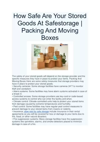 safe storage hyd