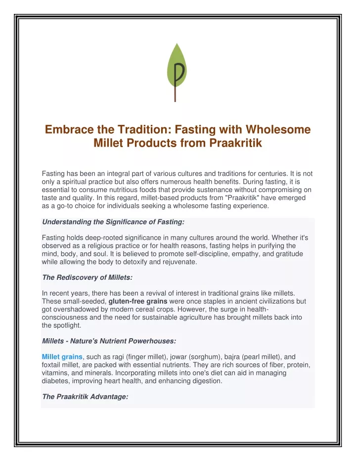 embrace the tradition fasting with wholesome