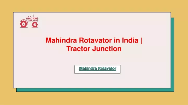 mahindra rotavator in india tractor junction