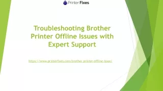 Troubleshooting Brother Printer Offline Issues