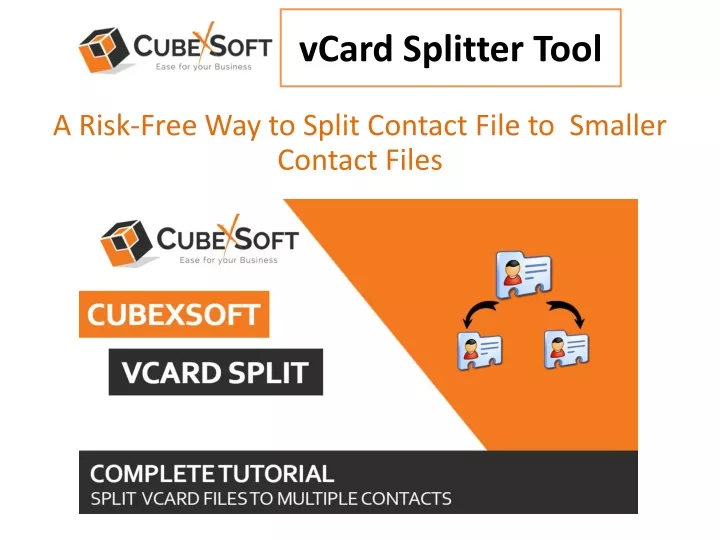 vcard splitter tool