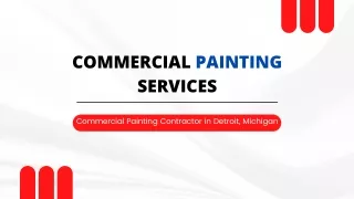 Commercial Painting Contractor in Detroit