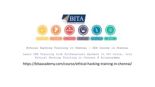 Ethical Hacking Training in Chennai | CEH Course in Chennai