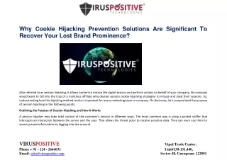 why cookie hijacking prevention solutions