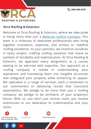 Orca Roofing & Exteriors