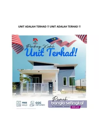 UNIT ADALAH TERHAD !! UNIT ADALAH TERHAD