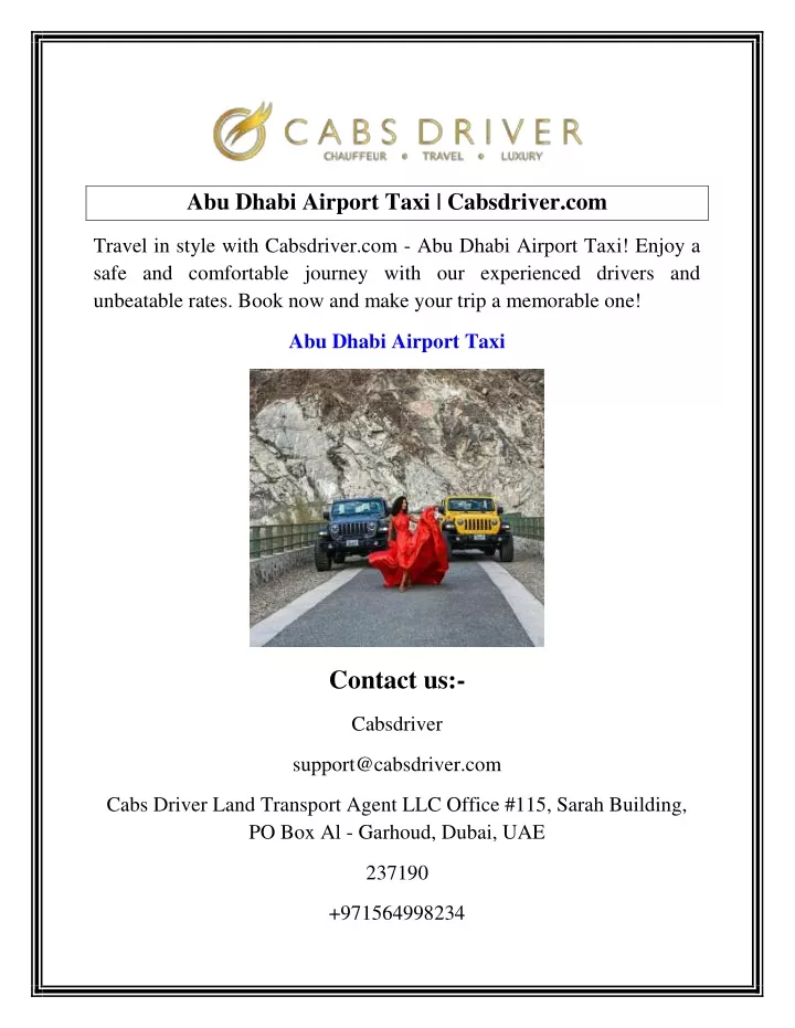 abu dhabi airport taxi cabsdriver com