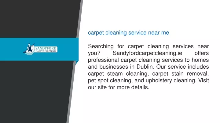 carpet cleaning service near me searching