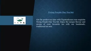 Yixing Purple Clay Tea Set  Yiqinteahouse.com