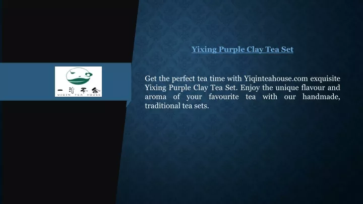 yixing purple clay tea set