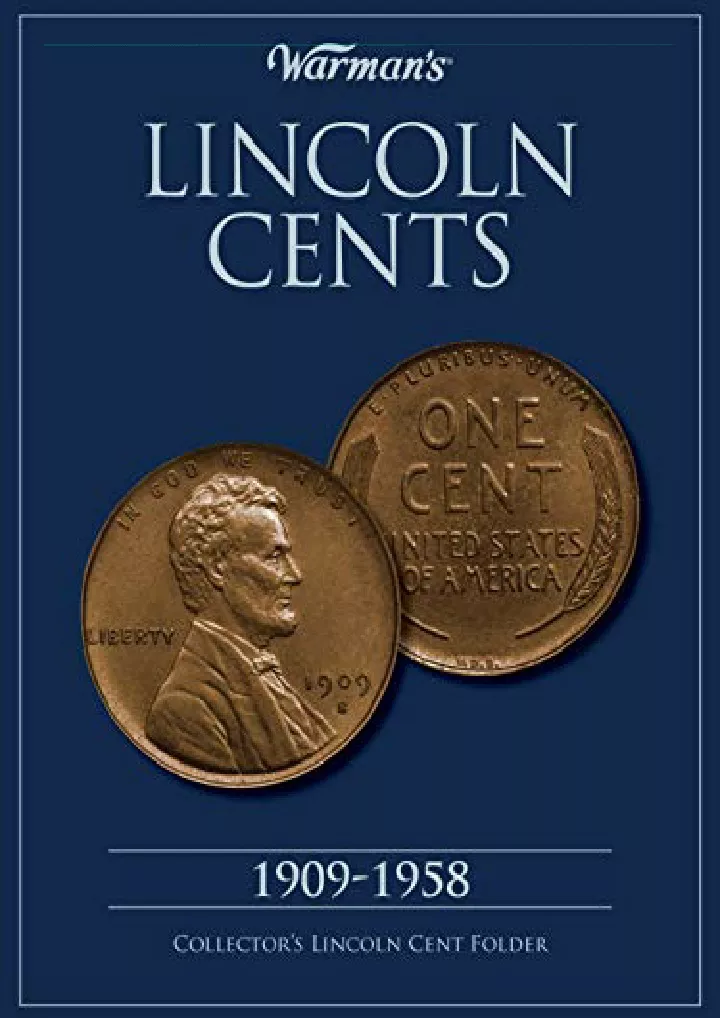 lincoln cents 1909 1958 collector s folder warman