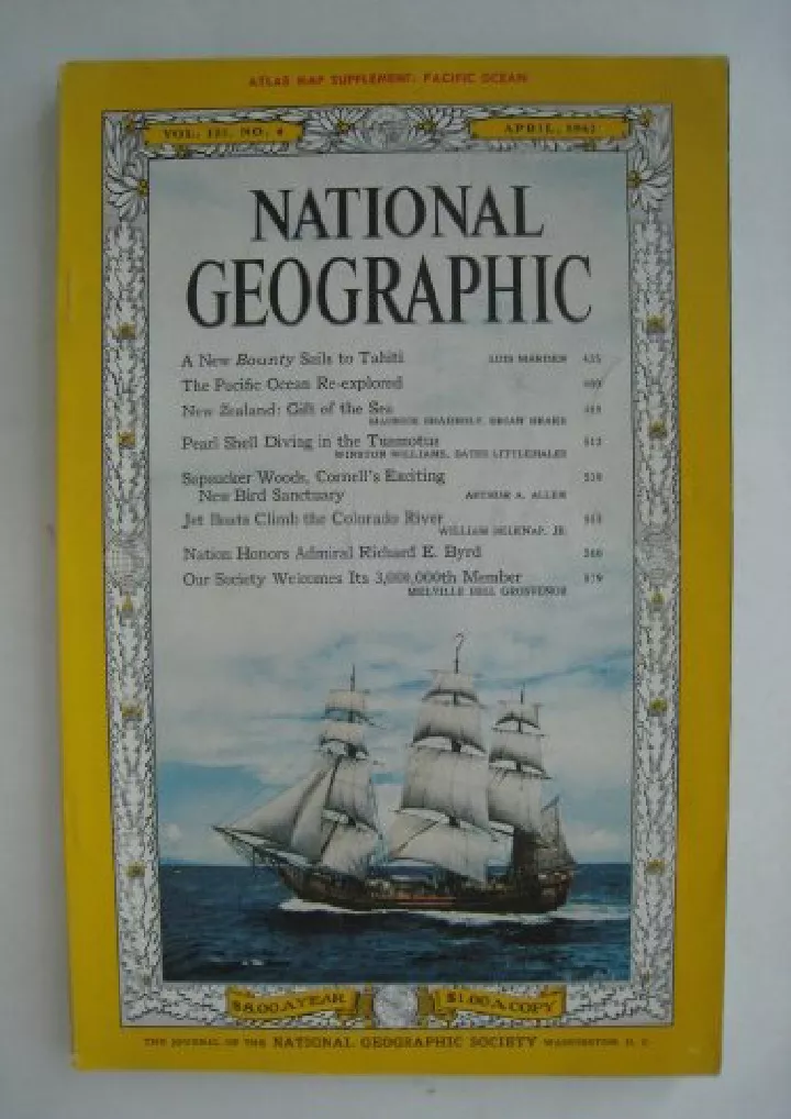 national geographic magazine april 1962