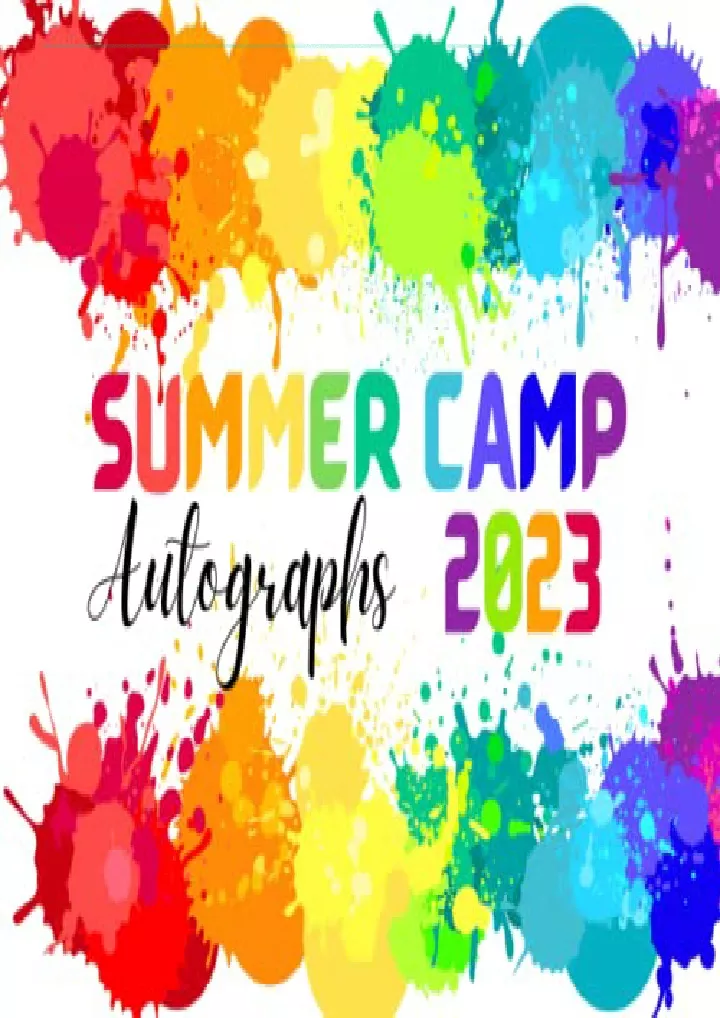 summer camp 2023 autographs signatures blank