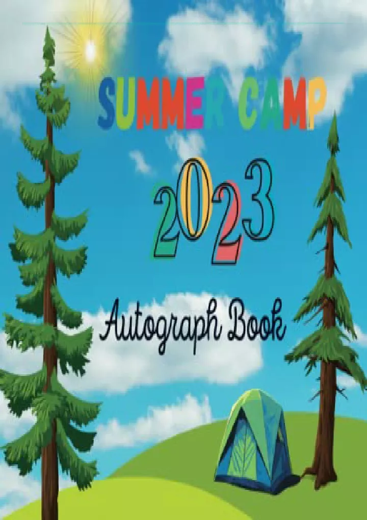 summer camp autograph book 2023 summer autograph