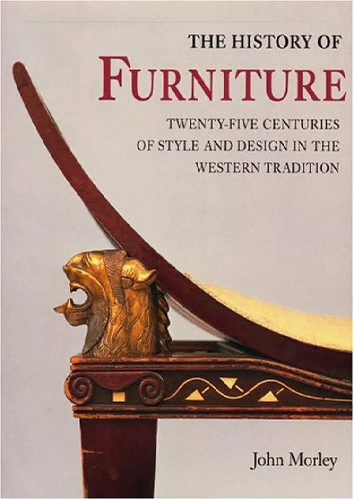 the history of furniture twenty five centuries
