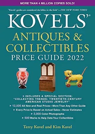 [PDF] DOWNLOAD FREE Kovels' Antiques and Collectibles Price Guide 2022 download
