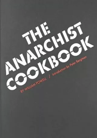 PDF BOOK DOWNLOAD The Anarchist Cookbook full