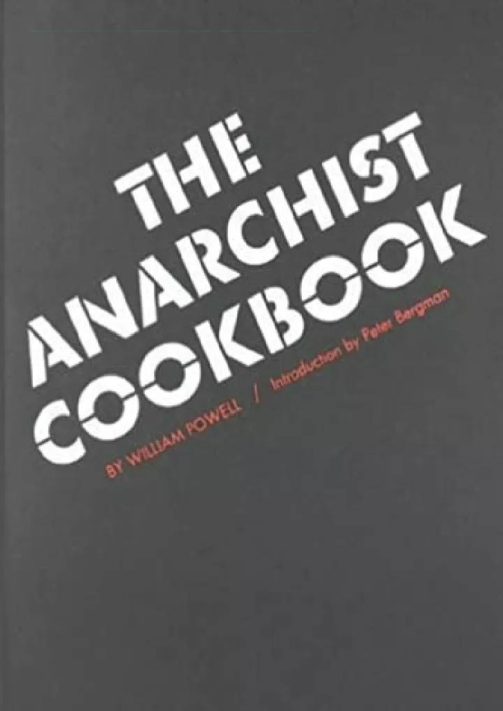 the anarchist cookbook download pdf read