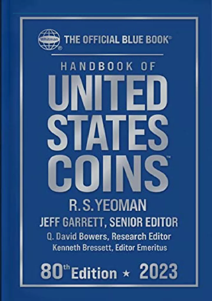 handbook of united states coins 2023 blue book