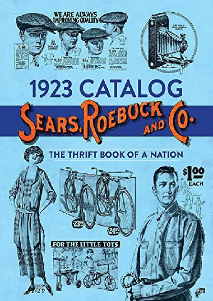 1923 catalog sears roebuck and co the thrift book