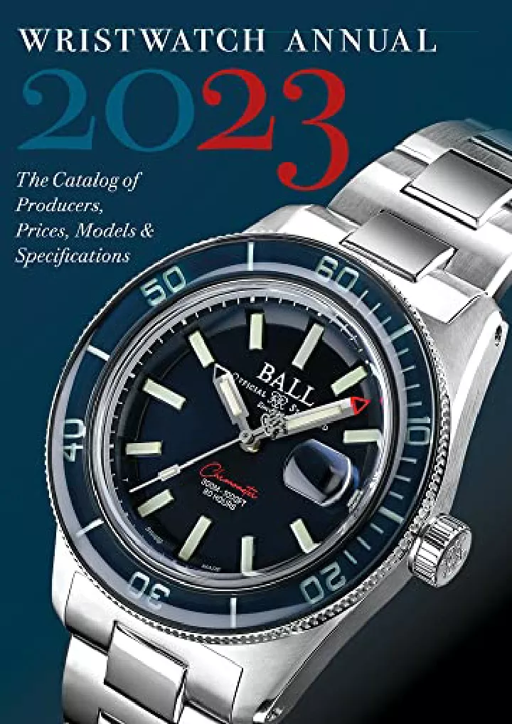 wristwatch annual 2023 the catalog of producers