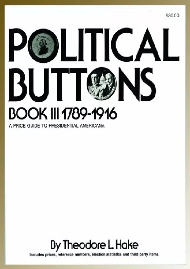 political buttons book iii 1789 1916 a price