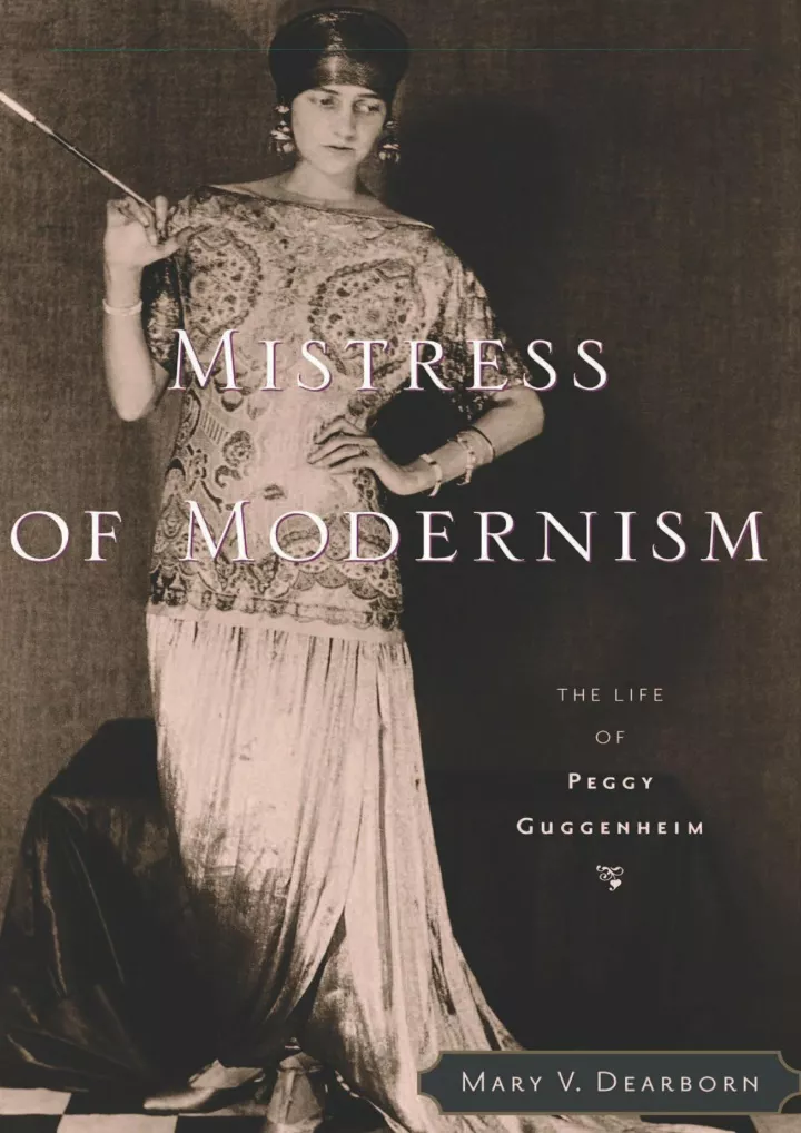 mistress of modernism the life of peggy