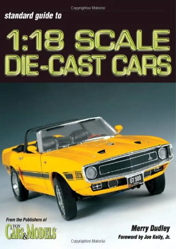 standard guide to 1 18 scale die cast cars