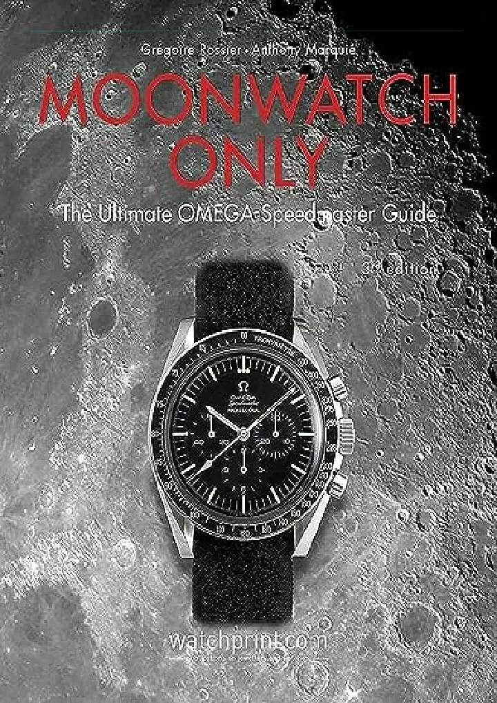moonwatch only the ultimate omega speedmaster