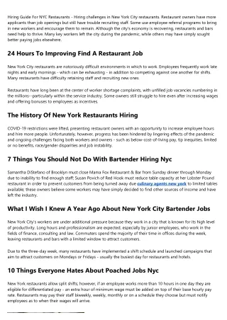 Why It's Easier To Succeed With Bartender No Experience Nyc Than You Might Think