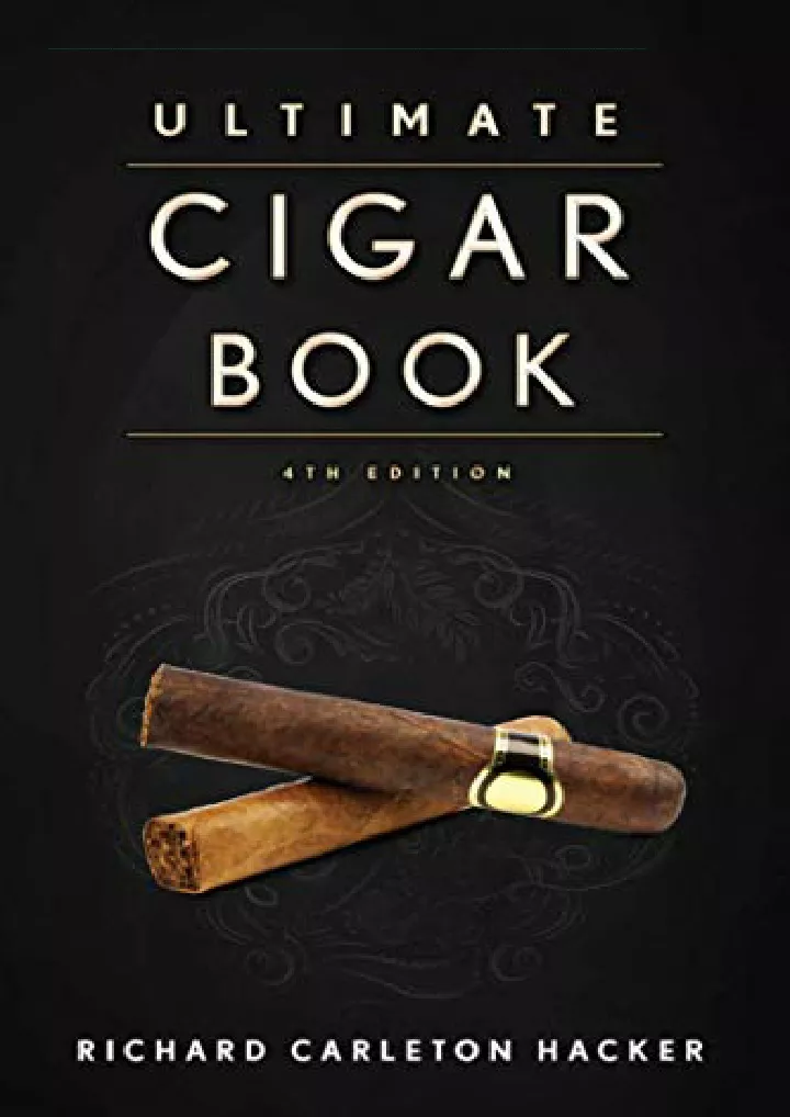 the ultimate cigar book 4th edition download