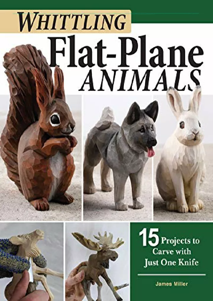 whittling flat plane animals 15 projects to carve
