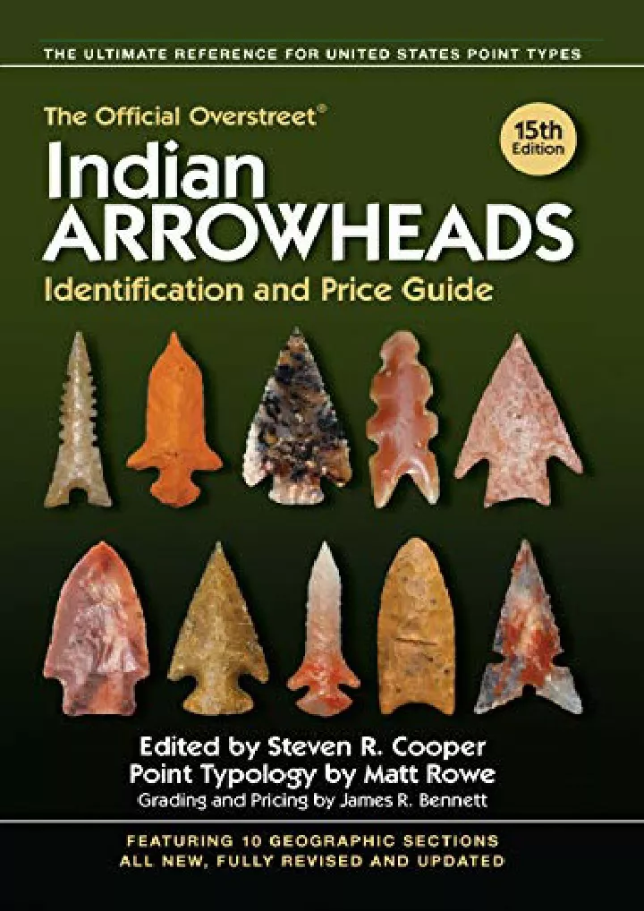 the official overstreet indian arrowheads