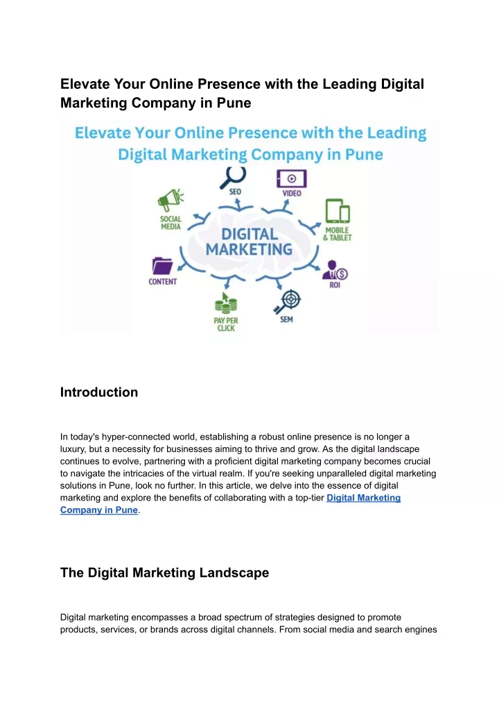 elevate your online presence with the leading