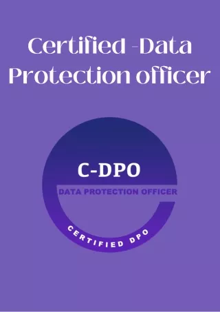 certified data protection officer